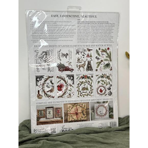 Christmas Valley - IOD Transfer Pad - Eight 12"x16" Sheets - Brand New - Picture 2 of 2